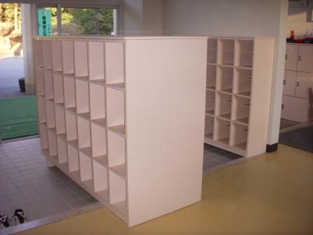 下駄箱:メラミン化粧合板